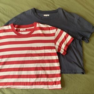 Bundle of 2 Madewell Crop Tees!